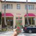 Lily Pulitzer beverage tumbler in front of the Lily Pulitzer flagship store in West Palm Beach, Florida